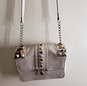 Crossbody Bag - Suede - Silver Stud Vince Camuto -